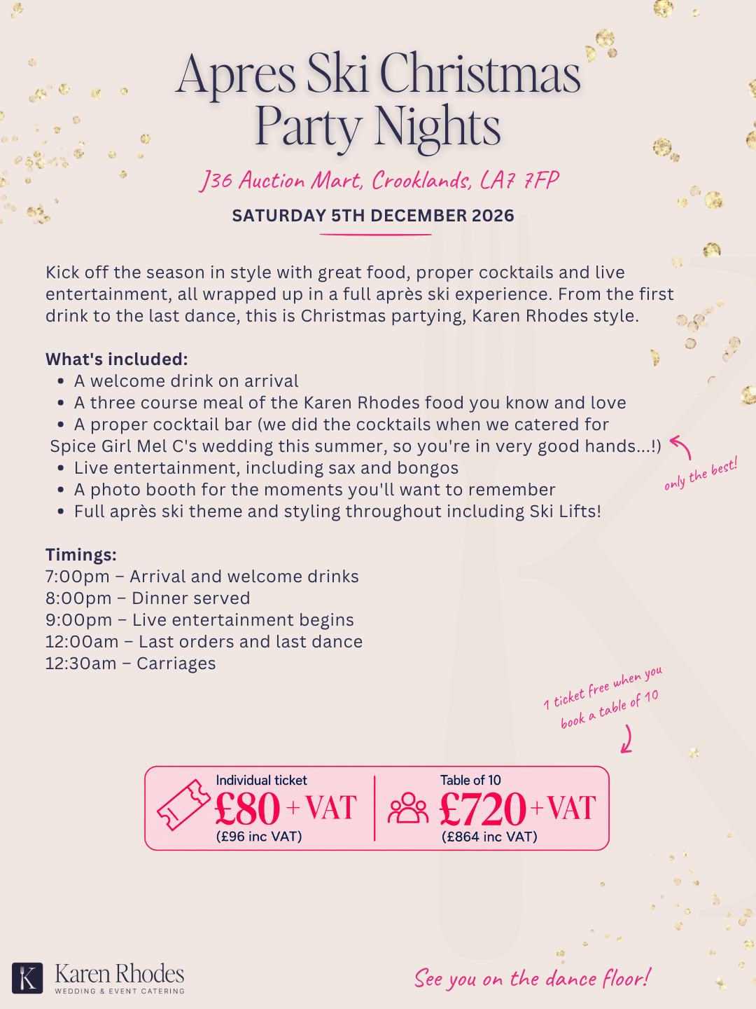 Saturday 5th December Xmas Party Night